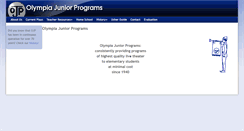 Desktop Screenshot of olympiajuniorprograms.com