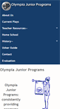 Mobile Screenshot of olympiajuniorprograms.com