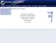 Tablet Screenshot of olympiajuniorprograms.com